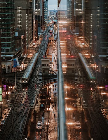 Photo of Train on Railway Tracks