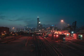 Photo of Train Station During Night