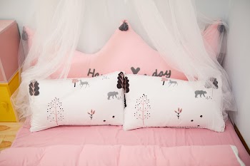 Photo of Two Pillows on the Bed