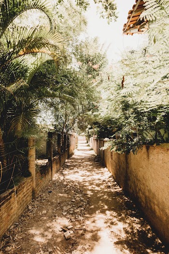 Photo of Unpaved Pathway Between Walls
