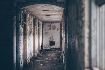 Photo of White and Gray Hallway
