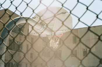 Photo of White Basketball System