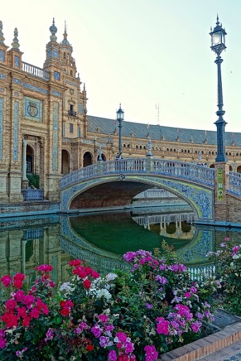 Photo of White Bridge Crossing Pathway to Castle