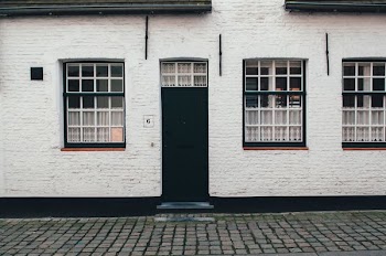 photo of white concrete house