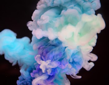 Photo of White, Purple, and Blue Smoke