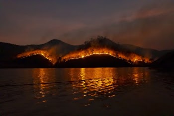 Photo of Wildfire on Mountain