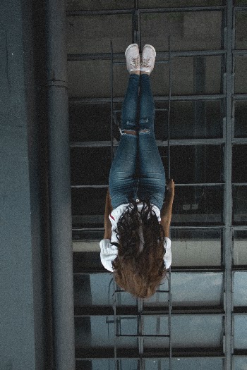Photo of Woman's Hair in Upside Down Position