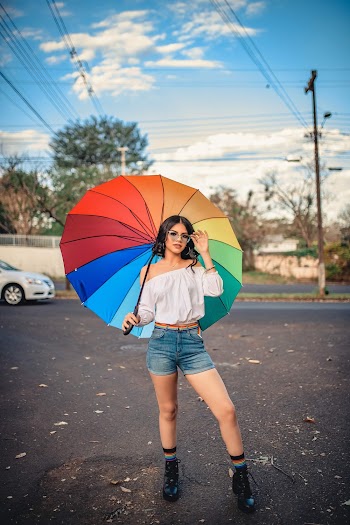 Photo Of Woman Holding An Umbrella