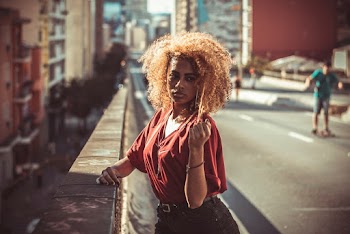 Photo Of Woman Holding Her Hair