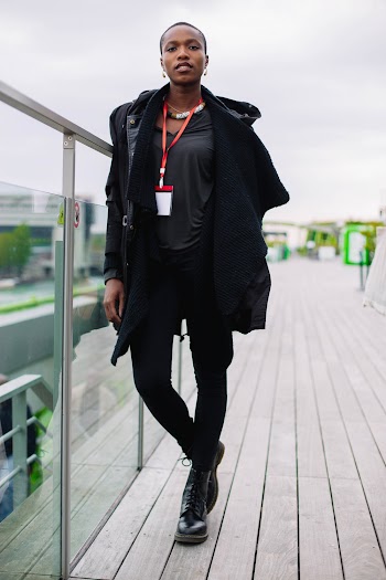 Photo of Woman in Black Full-zip Hoodie
