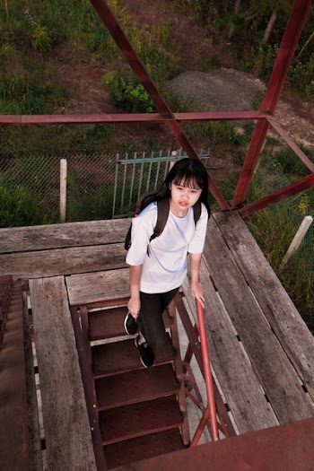 Photo of Woman Standing on Stairs