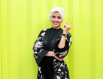 Photo of Woman Wearing Black and White Floral Kimono