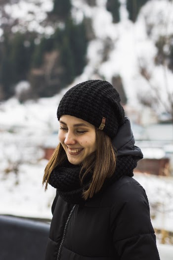 Photo of Woman Wearing Black Beanie