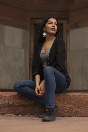 Photo of Woman Wearing Black Coat