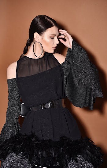 Photo Of Woman Wearing Black Dress