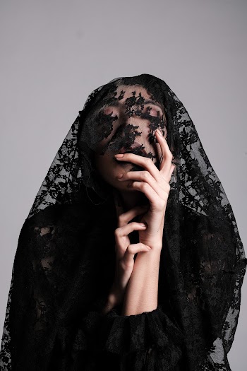 Photo Of Woman Wearing Black Lace 