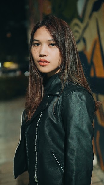 Photo Of Woman Wearing Black Leather Jacket