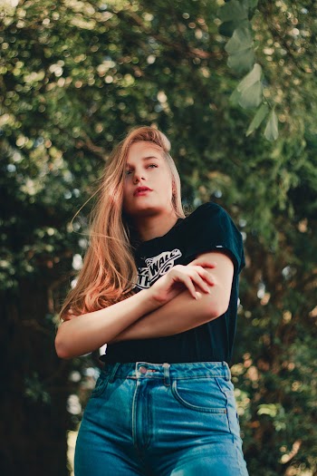 Photo of Woman Wearing Black Shirt