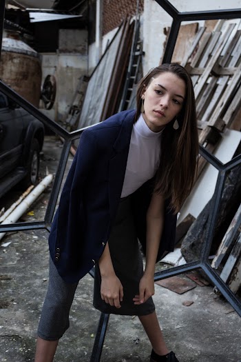 Photo Of Woman Wearing Blue Coat