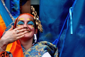 Photo Of Woman Wearing Blue Scarf