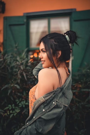 Photo Of Woman Wearing Denim Jacket