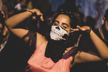 Photo of Woman Wearing Face Mask