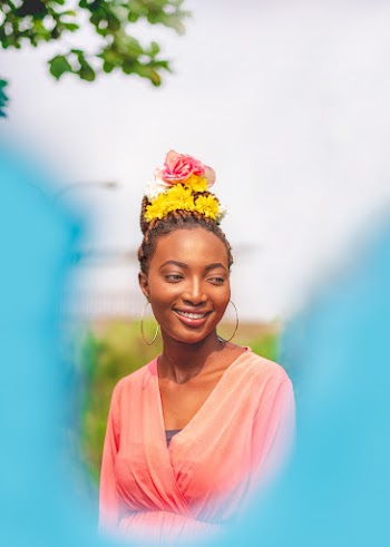 Photo Of Woman Wearing Flower Crown 