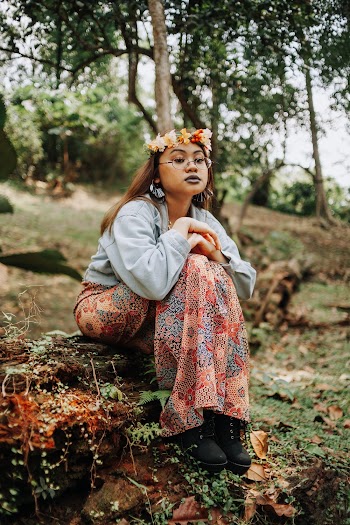 Photo of Woman Wearing Flower Crown