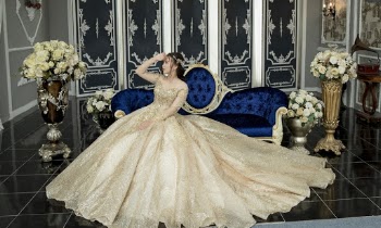 Photo Of Woman Wearing Golden Gown