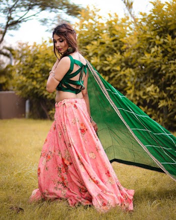 Photo Of Woman Wearing Green Sari Dress