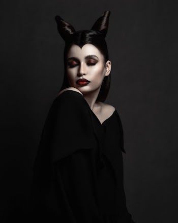 Photo of Woman Wearing Maleficent Costume