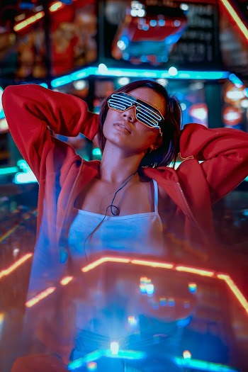 Photo Of Woman Wearing Red Jacket