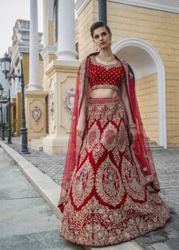 Photo of Woman Wearing Saree While Standing on Pavement