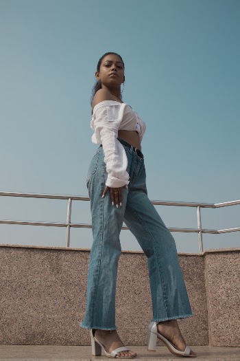 Photo Of Woman Wearing White Crop Top