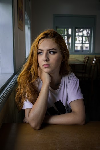 Photo of Woman Wearing White T-shirt