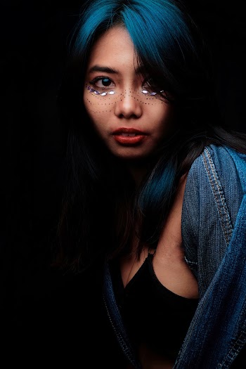 Photo Of Woman With Blue Hair