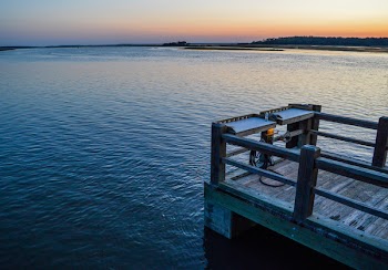 Photo of Wooden Dock during Dusk