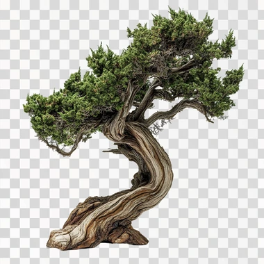 photo real tree isolated on clean white background no floor