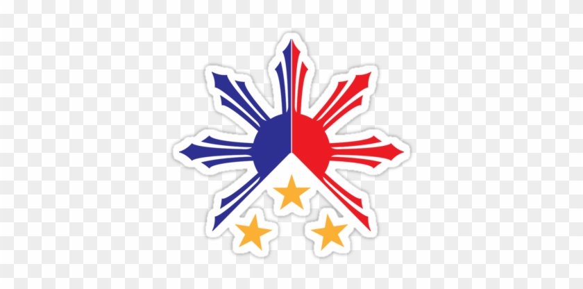 Photogallery Tribal Philippine Flag Logo - 3 Stars And A Sun
