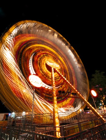 Photograph of a Lighted Ferris Wheel