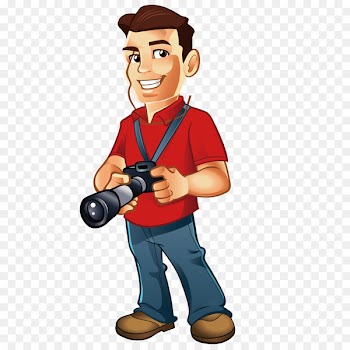 Photographer Photography Cartoon Clip art - Cartoon man material 