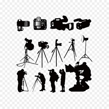 Photographer Photography Silhouette Clip art - Cameras and camera man 