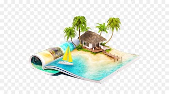 Photography - 3D view of the cabin Creative Island 