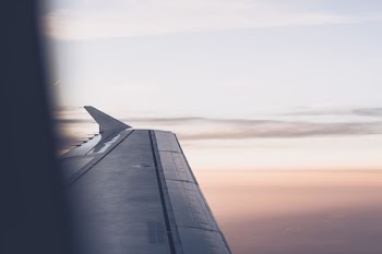 photography of aircraft wing