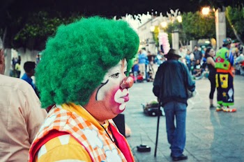 Photography of Clown With Green Hair