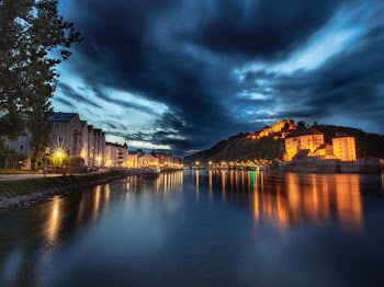 Photography of Lighted Buildings during Nighttime