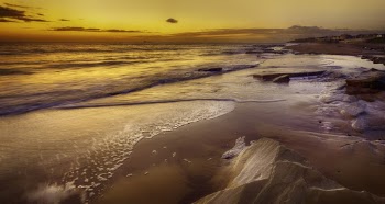 Photography Of Seashore During Golden Hour