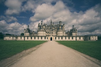 photography of white mosque and green lawn