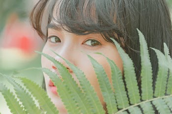 Photography of Woman Behind Fern Leaves