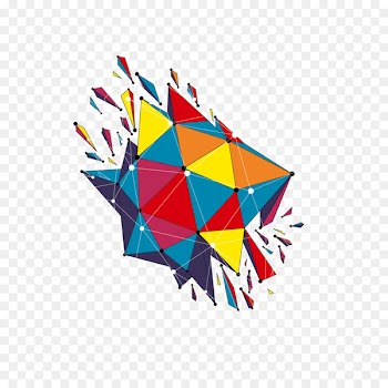 Photography Shape Geometry Triangle - Vector color triangle decoration 